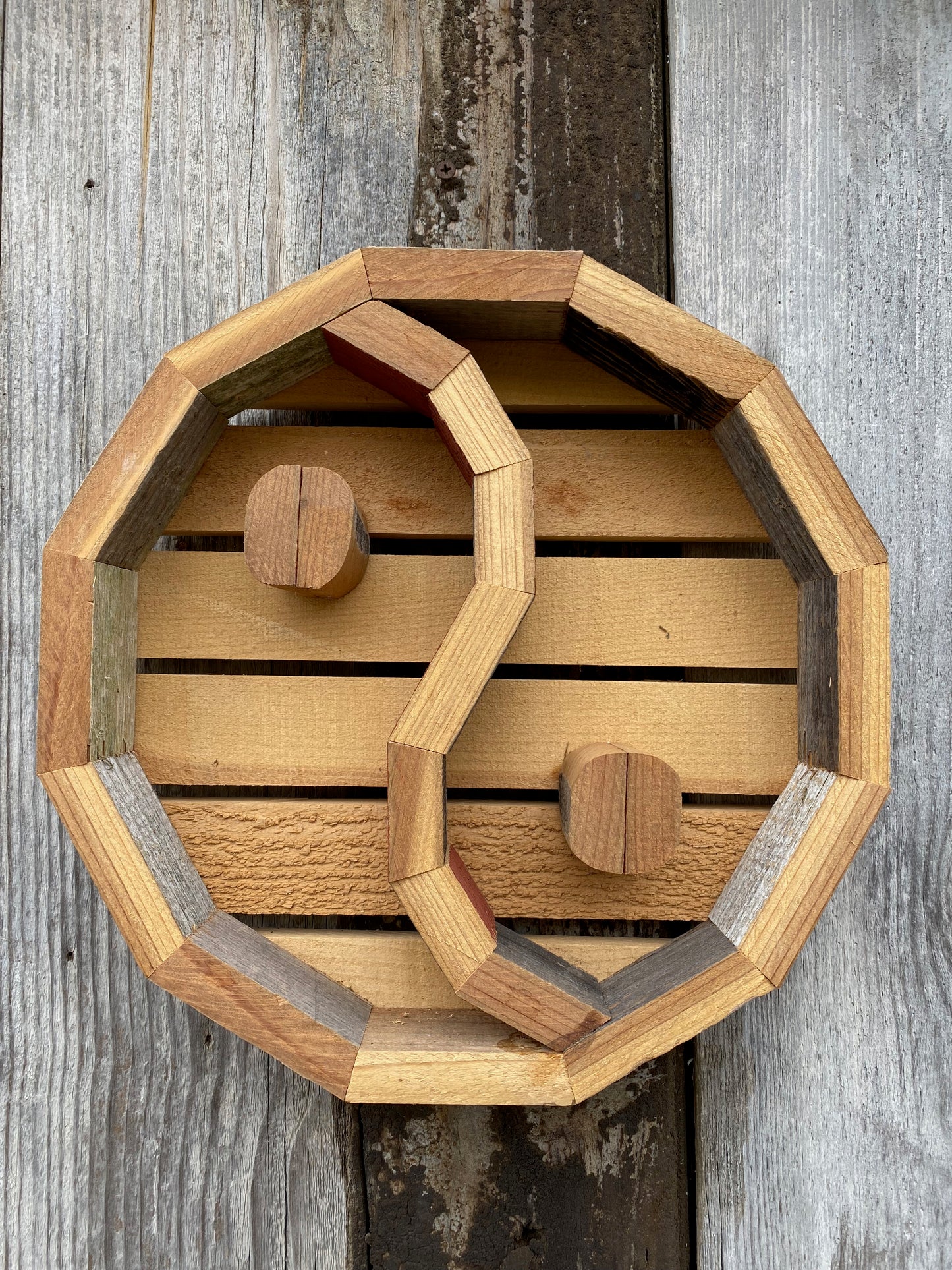 Redwood Yin Yang Planter