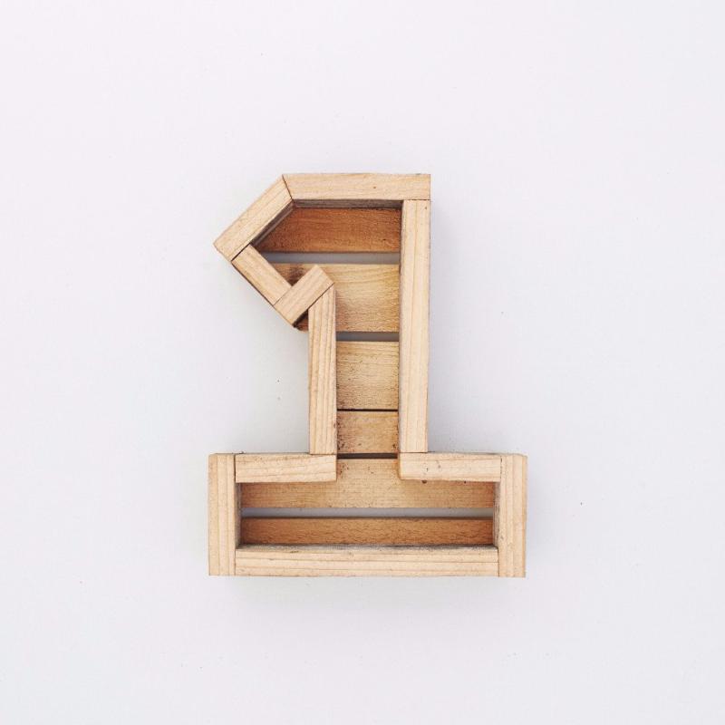 wooden letter succulent planter Small Number Succulent Planter | Vertical Gardening