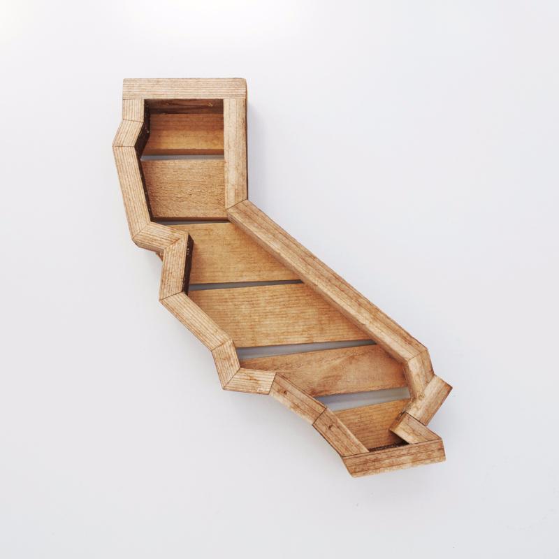California Succulent Planter - Redwood Vertical Planter| $75.00 | Succulent Gardens